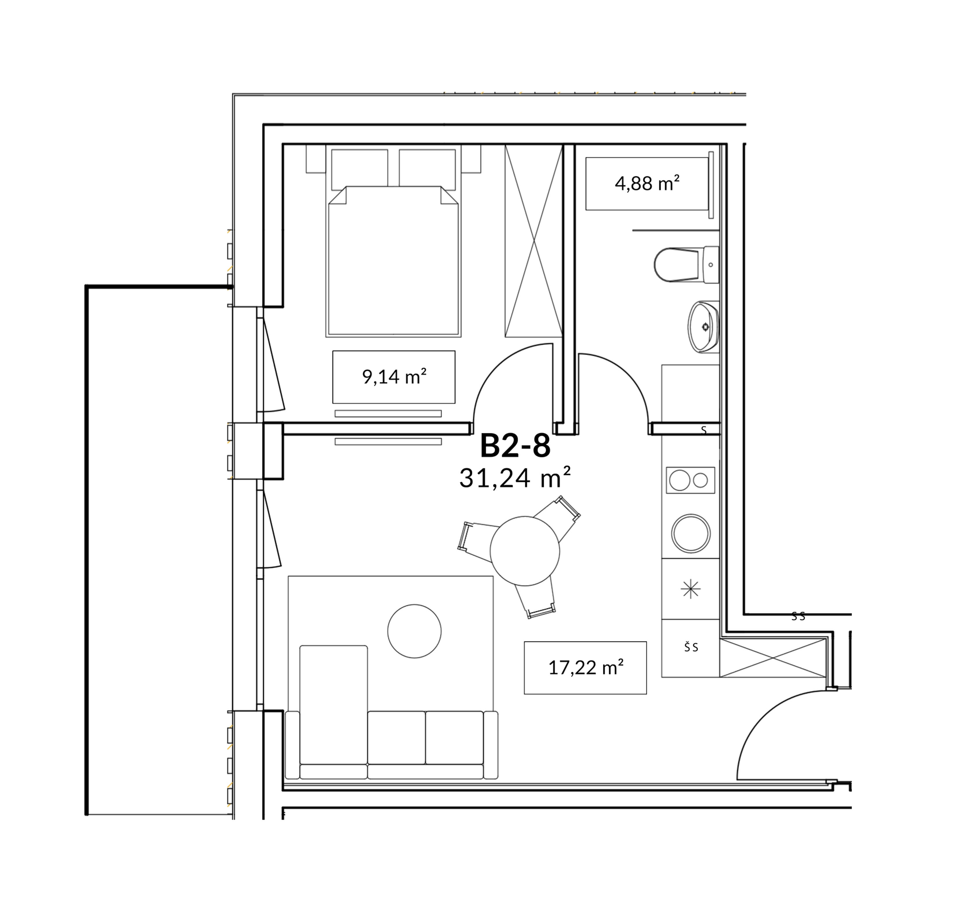 Apartment 2D 1
